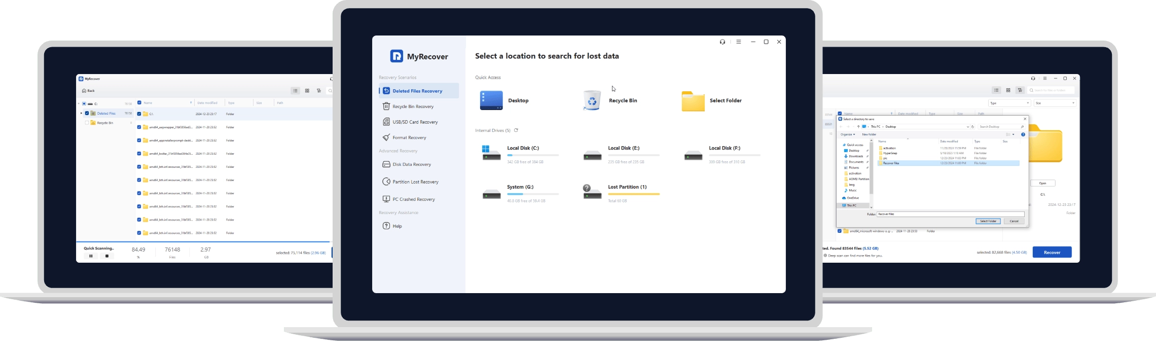 MyRecover Data Recovery: Software for File Recovery on