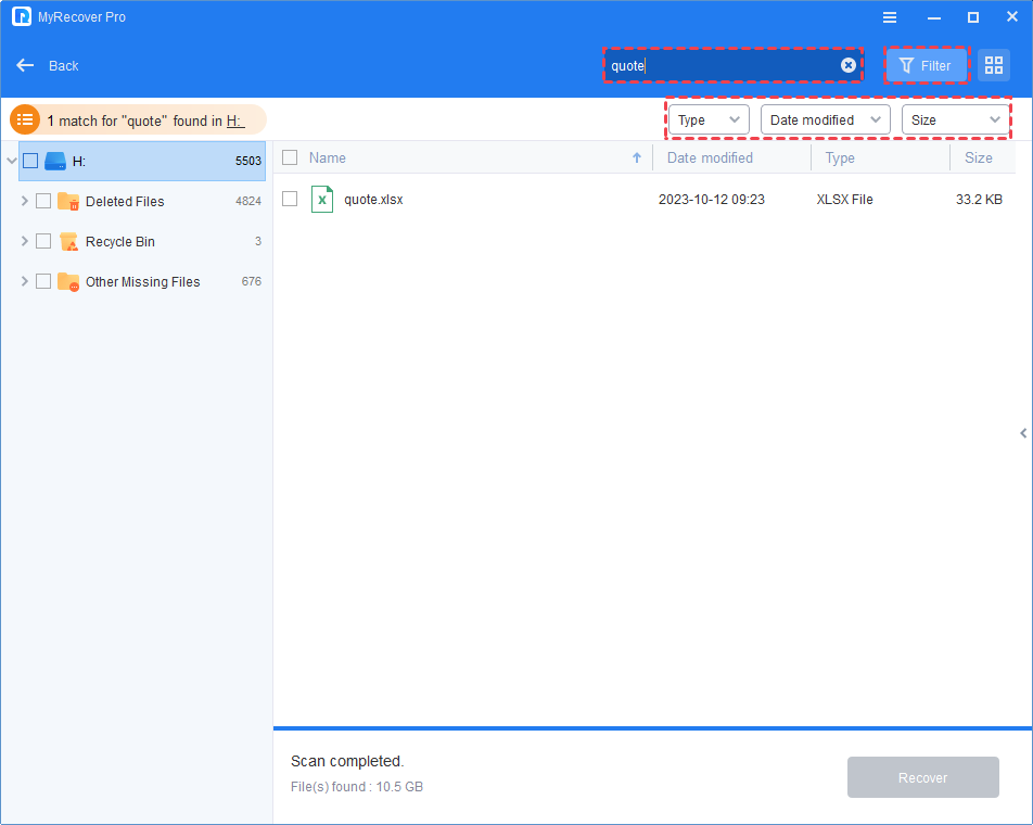 how-to-scan-lost-data-in-myrecover