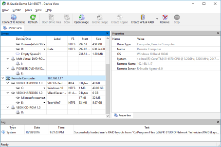 R-STUDIO Network Recovery