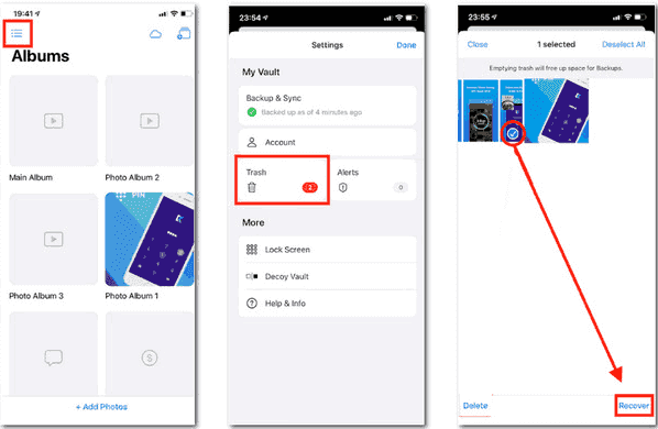 Recover Deleted Photos from Keepsafe on iPhone