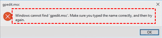 Windows Cannot Find Gpedit Msc
